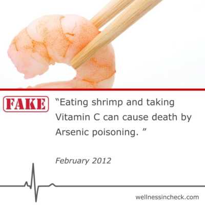 Fact Check on Eating shrimp and Vitamin C